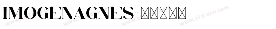 ImogenAgnes字体转换