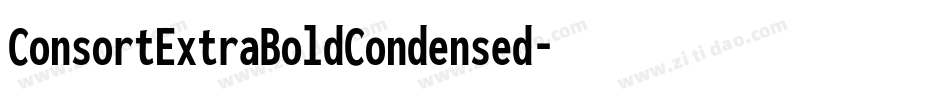 ConsortExtraBoldCondensed字体转换