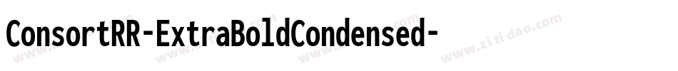 ConsortRR-ExtraBoldCondensed字体转换