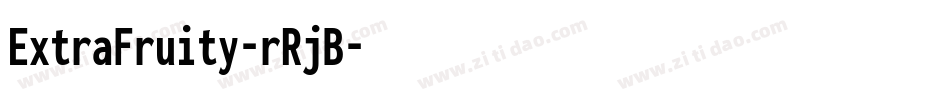 ExtraFruity-rRjB字体转换