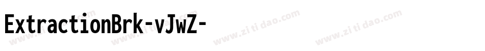 ExtractionBrk-vJwZ字体转换