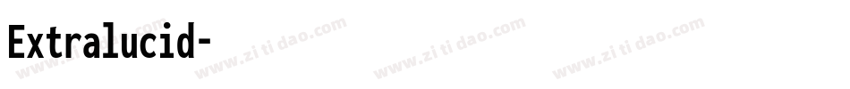 Extralucid字体转换