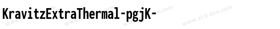 KravitzExtraThermal-pgjK字体转换