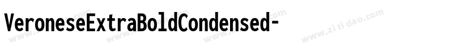 VeroneseExtraBoldCondensed字体转换