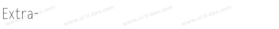 Extra字体转换