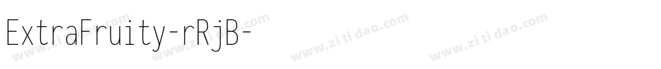 ExtraFruity-rRjB字体转换
