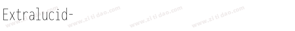 Extralucid字体转换