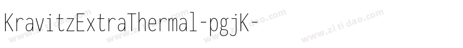KravitzExtraThermal-pgjK字体转换