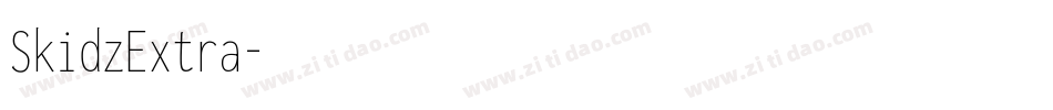 SkidzExtra字体转换