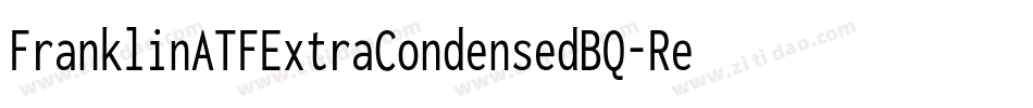 FranklinATFExtraCondensedBQ-Regular字体转换