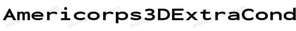 Americorps3DExtraCondensed-zaXX字体转换 Americorps3DExtraCondensed-zaXX字体转换