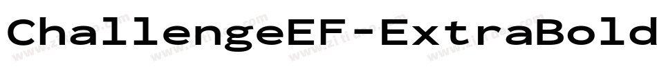 ChallengeEF-ExtraBold字体转换