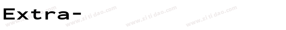 Extra字体转换