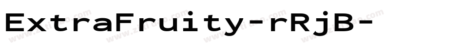 ExtraFruity-rRjB字体转换