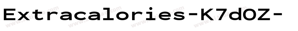 Extracalories-K7dOZ字体转换