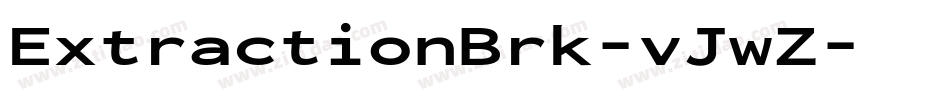 ExtractionBrk-vJwZ字体转换