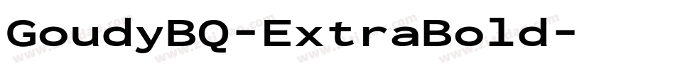 GoudyBQ-ExtraBold字体转换
