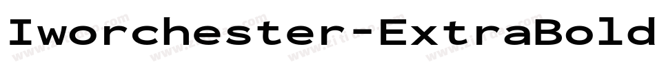 Iworchester-ExtraBold字体转换