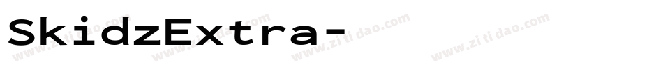 SkidzExtra字体转换