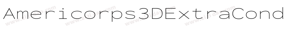 Americorps3DExtraCondensed-zaXX字体转换 Americorps3DExtraCondensed-zaXX字体转换