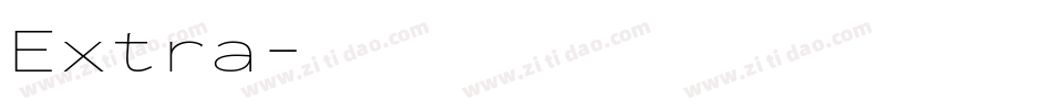 Extra字体转换