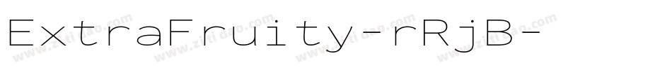 ExtraFruity-rRjB字体转换