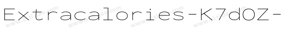 Extracalories-K7dOZ字体转换