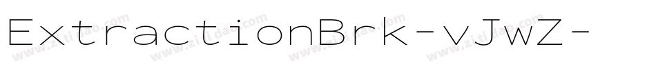 ExtractionBrk-vJwZ字体转换