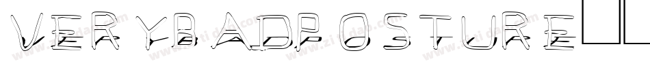 VERYBADPOSTURE字体转换