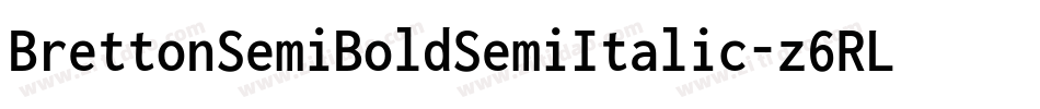 BrettonSemiBoldSemiItalic-z6RL字体转换