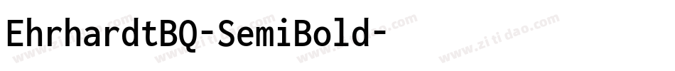 EhrhardtBQ-SemiBold字体转换