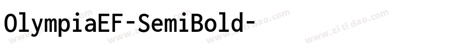 OlympiaEF-SemiBold字体转换