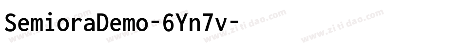 SemioraDemo-6Yn7v字体转换