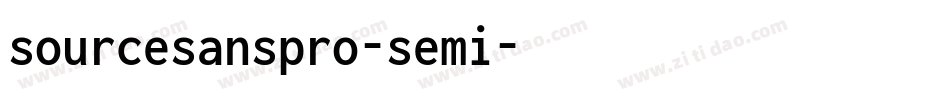 sourcesanspro-semi字体转换 sourcesanspro-semi字体转换