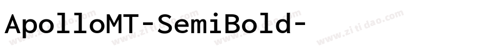 ApolloMT-SemiBold字体转换