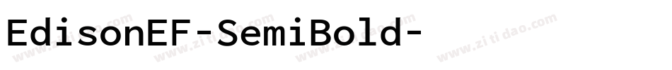 EdisonEF-SemiBold字体转换