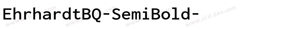 EhrhardtBQ-SemiBold字体转换