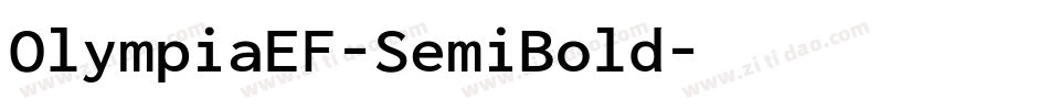 OlympiaEF-SemiBold字体转换