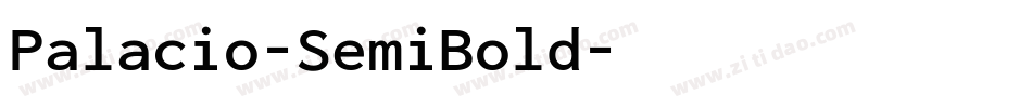 Palacio-SemiBold字体转换