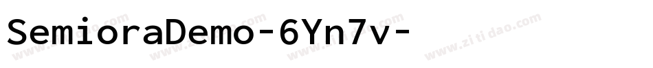 SemioraDemo-6Yn7v字体转换