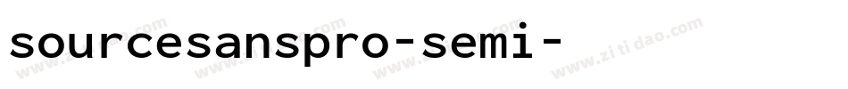 sourcesanspro-semi字体转换 sourcesanspro-semi字体转换