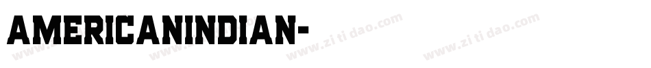 AmericanIndian字体转换