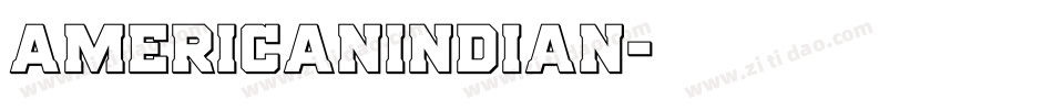 AmericanIndian字体转换