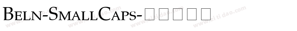 Beln-SmallCaps字体转换