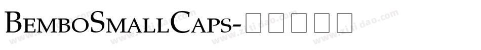 BemboSmallCaps字体转换