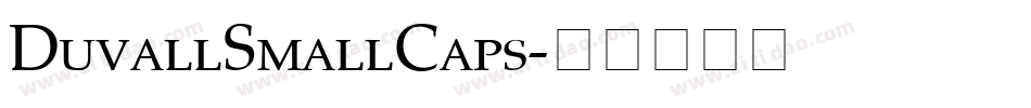 DuvallSmallCaps字体转换