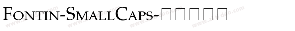 Fontin-SmallCaps字体转换
