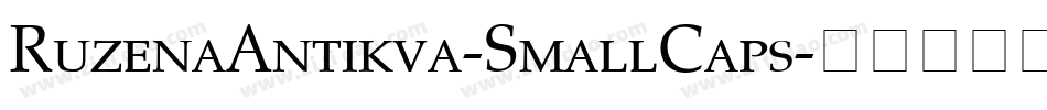 RuzenaAntikva-SmallCaps字体转换