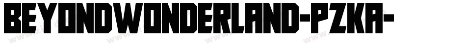 BeyondWonderland-pZKa字体转换