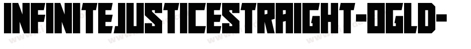 InfiniteJusticeStraight-ogLd字体转换